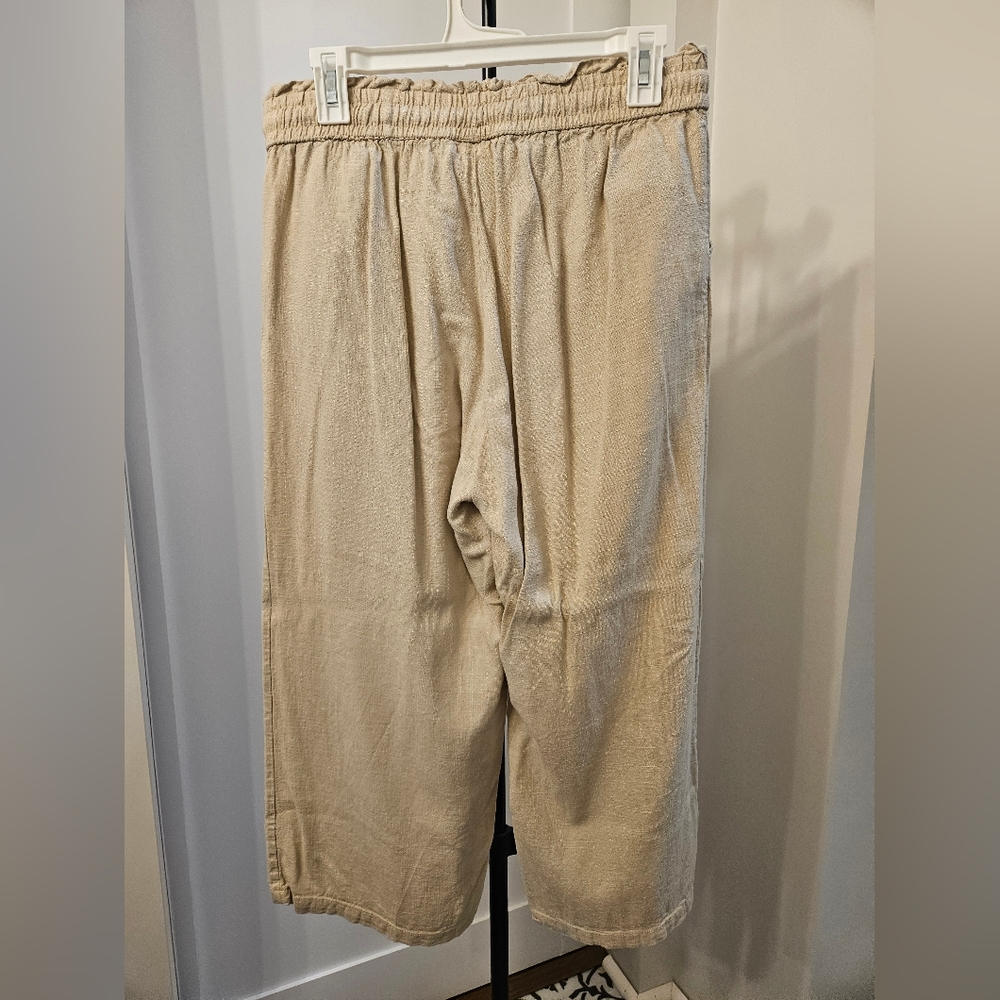 Linen Pull-on Pants - Picture 3 of 3